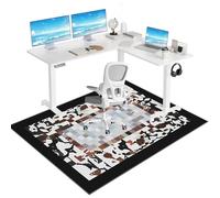 Tkuhknag Desk Chair Mat for Carpeted floors, Office Chair Mat for Hardwood Floor Gaming Chair Mat, Low/Medium Pile Carpet Protector Chair Mat, Chair Mat for Wooden Floors 160 x 180 cm
