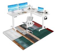 Tkuhknag Desk Chair Mat for Carpeted floors, Office Chair Mat for Hardwood Floor Gaming Chair Mat, Low/Medium Pile Carpet Protector Chair Mat, Chair Mat for Wooden Floors 180 x 200 cm