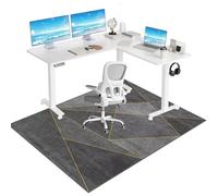 Tkuhknag Desk Chair Mat for Carpeted floors, Office Chair Mat for Hardwood Floor Gaming Chair Mat, Low/Medium Pile Carpet Protector Chair Mat, Chair Mat for Wooden Floors 160 x 180 cm