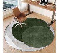 Tkuhknag Office Chair Mat for Carpet Floor, 110 cm Carpet Protector Chair Mat, Round Gaming Chair Mat for Desks Non-slip, Office and Home, Protects Floors for Low and No Pile Carpeted Floors