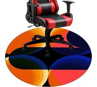 Tkuhknag Office Chair Mat for Carpet Floors, Non-slip Gaming Chair Mat for Wooden Floors/Carpet Floor Round Carpet Protector 80 cm, Multi-Purpose Hard Floor Protector for Home Office, Desk Chair Mat