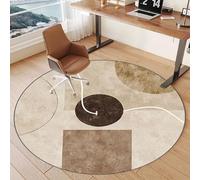 Tkuhknag Office Chair Mat for Carpeted Floors, Round Computer Gaming Chair Mat 100 cm, Non-slip Carpet Protector Chair Mat for Home and Office, Heavy Duty Desk Chair Mat, Floor Protectors for Chairs