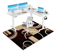 Tkuhknag Office Chair Mat for Hard Floors and Tile Floor, Non Slip Gaming Chair Mat, Desk Chair Mat for Carpeted Floors, Hardwood Floor Protector Mat, Carpet Chair Mats for Home Office 140 x 180 cm