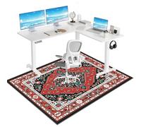 Tkuhknag Office Gaming Rolling Chair Mat, Office Chair Mat for Hardwood Floor, Carpet Chair Mats, Desk Chair Mat for Home Office, Multi-Purpose Anti-Slip Floor Protectors Rug 150 x 180 cm