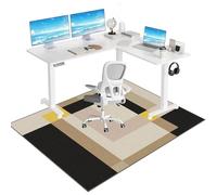 Tkuhknag Office Gaming Rolling Chair Mat, Office Chair Mat for Hardwood Floor, Carpet Chair Mats, Desk Chair Mat for Home Office, Multi-Purpose Anti-Slip Floor Protectors Rug 180 x 230 cm