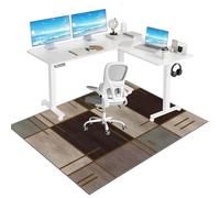 Tkuhknag Office Gaming Rolling Chair Mat, Office Chair Mat for Hardwood Floor, Carpet Chair Mats, Desk Chair Mat for Home Office, Multi-Purpose Anti-Slip Floor Protectors Rug 180 x 230 cm