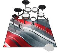 Tkuhknag Professional Drum Rug, Sound-absorbing Mat, Non-Slip Drum Carpet, Soundproof Mat, 110 x 80 cm, Color 79