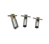 TKUO7 1pc Worm Gear electronic starter Slow Speed All Metal Gearbox T-shaped Dual Shaft 050_(E)34-136RPM_3V-12V Motor Drivers .777