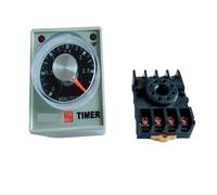 TKUONE 1pc AH3-3 Time relay DC24V Delay Timer Time Relay 8Pin with base 30S