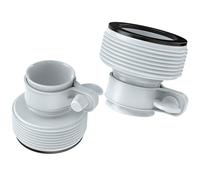 Tkxjry Pack of 2 Adapter Type B for Intex Pooll, 1.25 Inch to 1.5 Inch Adapter B Hose Adapters, 32 mm to 38 mm Connection Adapter Type B Hose Adapter, for Pumps Pool Clamp Accessories Filtering