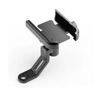 Tkxvcejv Bicycle Phone Holder For Suzuki For Boulevard M109R M109 2006-2015 Motorcycle Handlebar Mobile Phone Holder GPS Stand Bracket Motorcycle Phone Mount(Mirror type Black)