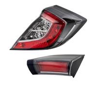 Tkxvcejv Brake Lamp Lens Cover For Civic For Type R Rear Taillight Shell | Rear Tail Light Brake Lamp With Left/Right Side Tail Lamp(Right-2PCS)