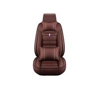 Tkxvcejv Car Seat Cover Protector For Lincoln All For Models For Navigator For MKS For MKZ For MKC For MKX For MKT For 5 Seats Leather Pu Car Seat Cover(I 1 seat Coffee pillow)