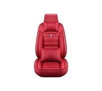 Tkxvcejv Car Seat Cover Protector For Lincoln All For Models For Navigator For MKS For MKZ For MKC For MKX For MKT For 5 Seats Leather Pu Car Seat Cover(C 1 seat Red pillow)