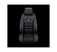 Tkxvcejv Car Seat Cover Protector For Lincoln All For Models For Navigator For MKS For MKZ For MKC For MKX For MKT For 5 Seats Leather Pu Car Seat Cover(D 1 seat Black Red)