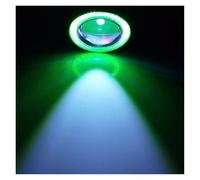 Tkxvcejv Front Bumper Fog Light 3.5'' 30W Car White COB LED Projector Angel Eyes Blue Ring DRL Fog Light Lamp(Green)