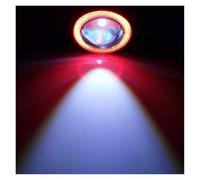 Tkxvcejv Front Bumper Fog Light 3.5'' 30W Car White COB LED Projector Angel Eyes Blue Ring DRL Fog Light Lamp(Red)