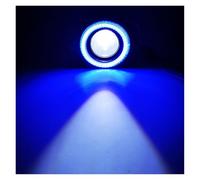 Tkxvcejv Front Bumper Fog Light Car 1 Set 3.5 3.0 2.5 Inch COB Angel Eyes Fog Lights Led Car Headlight Lamp DRL Universal Daytime Running Light 89mm 76mm 64mm(Blue Ring,3.0inch (76mm))