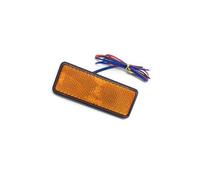 Tkxvcejv Motorcycle Tail Lights 1X 12V LED Side Marker Lights Warning License Plate Tail Light For Motorcycle Electric Vehicle Truck RV Pickup Truck, Motorcycle Rear Light(Square Yellow)