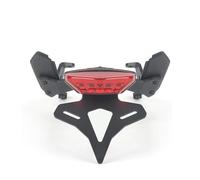 Tkxvcejv Tail Tidy For Ducati For Diavel 1260 2019-2022 Motorcycle Rear Short Tail Stock License Plate Holder Tailstock Bracket Motorcycle License Plate Holder(Red LED)
