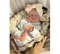 TKYFOYS Reborn-Baby Dolls 19 Inch Reborn Dolls Realistic Newborn Baby Dolls Body Poseable Soft Vinyl Body Girl Like a Lifelike Baby with Feeding Kit Gift Box for Kids