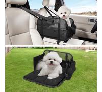 TKYZ Center Console Dog Car Seat,Carseats for Small Dogs,Puppy Cat Car Seat (Black, for Small Dog)
