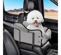 TKYZ Center Console Dog Car Seat,Pet Puppy Car Seat,Middle Console Dog Car Seat for Small Dogs,Cat Car Seat (Gray)