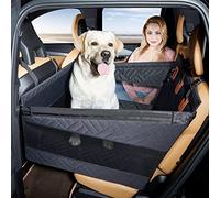 TKYZ Dog Car Seat for Medium Dogs,Back Seat Extender for Dogs,Large & Small Dog Car Seat Cover for Back Seat, Dog Hammock for Car Back Seat Dog Bed Mattress,Pet Car Seat for Car SUV Truck(Black-L)