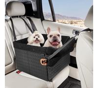 TKYZ Dog Car Seats for Small Dogs Car Seat Boosters,Puppy Cat Carseats (Black, Medium)