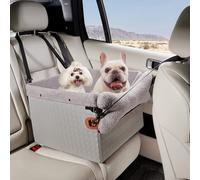 TKYZ Dog Car Seats for Small Dogs Car Seat Boosters,Puppy Cat Carseats (Grey, Medium)