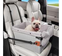 TKYZ Dog Car Seats for Small Dogs Car Seat Boosters,Puppy Cat Carseats (Grey, Small)