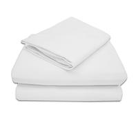TL Care 100% Jersey Cotton 3 Piece Toddler Sheet Set, White