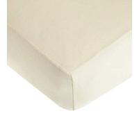 TL Care Fitted Crib Sheet 28" x 52", Soft Breathable Neutral 100% Cotton Jersey Sheet, Cream, for Boys and Girls, Fits Crib and Toddler Bed mattresses