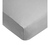 TL Care Fitted Crib Sheet 28" x 52", Soft Breathable Neutral 100% Cotton Jersey Sheet, Gray, for Boys and Girls, Fits Crib and Toddler Bed mattresses