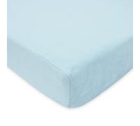 TL Care Heavenly Soft Chenille Fitted Crib Sheet 28" x 52", Warm and Cozy Neutral Chenille Sheet, Blue, for Boys and Girls, Fits Crib and Toddler Bed mattresses