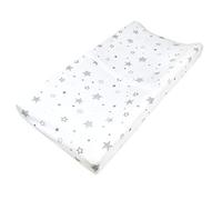 TL Care Printed 100% Natural Cotton Jersey Knit Fitted Contoured Changing Table Pad Cover, Super Stars, Soft Breathable, for Boys & Girls