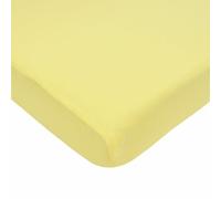 TL Care Supreme 100% Natural Cotton Fitted Crib Sheet 52" x 28", Enhanced Thickness for Soft, Breathable & Hypoallergenic Jersey Comfort, Maize, Neutral for Boys & Girls