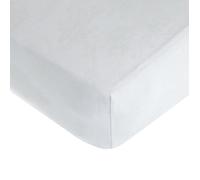 TL Care Supreme 100% Natural Cotton Jersey Knit Fitted Crib Sheet for Standard Crib and Toddler Mattresses, White, 28" x 52", Soft Breathable, for Boys and Girls