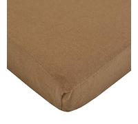 TL Care Supreme 100% Natural Cotton Jersey Knit Fitted Crib Sheet for Standard Crib and Toddler Mattresses, Chocolate, 28" x 52", Soft Breathable, for Boys and Girls