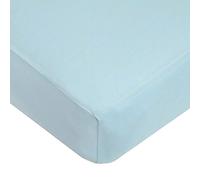 TL Care Supreme 100% Natural Cotton Jersey Knit Fitted Crib Sheet for Standard Crib and Toddler Mattresses, Blue, 28" x 52", Soft Breathable, for Boys and Girls