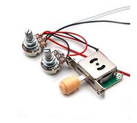 TL Electric Guitar Circuit Assembly A/B500K Electronic 15MM Handle Length 1V1T Wiring Harness Control Circuit(Yellow)