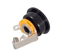 TL Electric Guitar Electro Sockets Jack Plate Holder for Tele Style Electric Guitar Metal Socket Assembly Replacement Accessory, 30x2(Black)