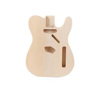 TL Style Guitar Body - Solid Paulownia Wood, Unfinished Natural, 16.1" x 12.6", 4.4 lbs for DIY Rock Guitar Builds & Mods