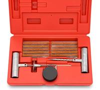 TL Tooluxe 50002L Universal Heavy Duty Tire Repair Kit | 35 Piece | Repair Punctures and Plug Flats | Automotive | Ideal for Tires on Cars, Trucks, Motorcycles, ATV | Roadside Emergency Tire Fix Kit