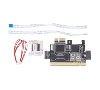 TL611 Pro Motherboard Diagnostic Card, Professional PCIE LPC LED Debug Analyzer for Computer Troubleshooting with Multiple Channel Detection Black 84x56mm