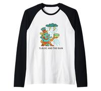 Tlaloc and The Rain Aztec Storm God Mesoamerican Myth Design Raglan Baseball Tee