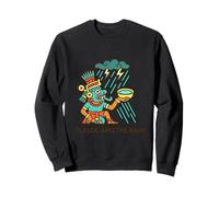 Tlaloc and the Rain Aztec Storm God Mesoamerican Myth Design Sweatshirt