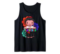 Tlaxcala Mexico Muñeca Lelé, Handmade Mexican Rag Doll Tank Top