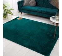 TLC 5 Star Hotel Concept Luxury Faux Fur Teal Rug The Linen Consultancy Teal 150cm x 200cm
