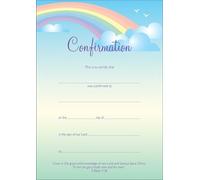 TLC Heavenly Gifts Confirmation Certificate - Rainbow - 10 Pack